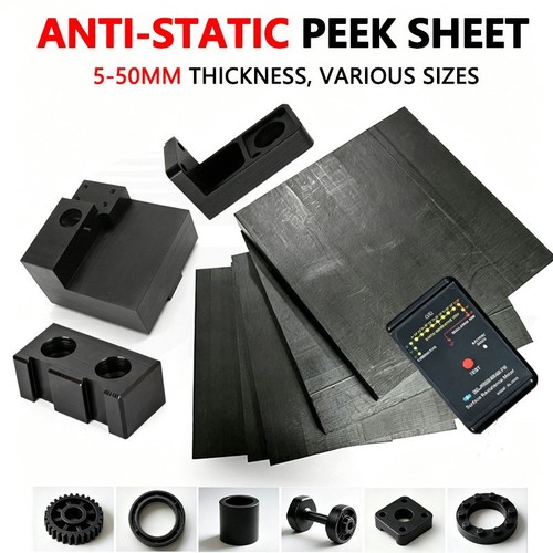 Foglio peek nero antistatico - peek,