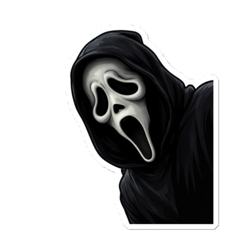 Adesivo ghostface peek - adesivo,